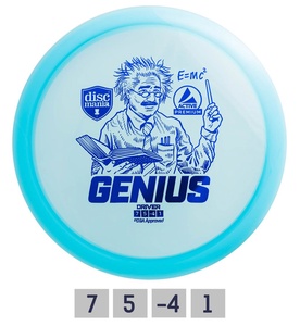 Discgolf Fairway Driver PREMIUM GENIUS 7/5/-4/1 Blue